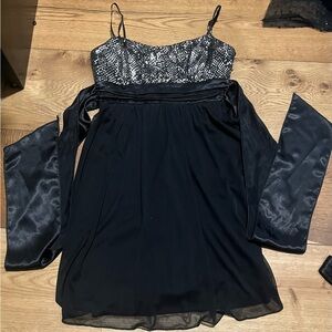 Ruby Rox Black Spaghetti Strap Dress